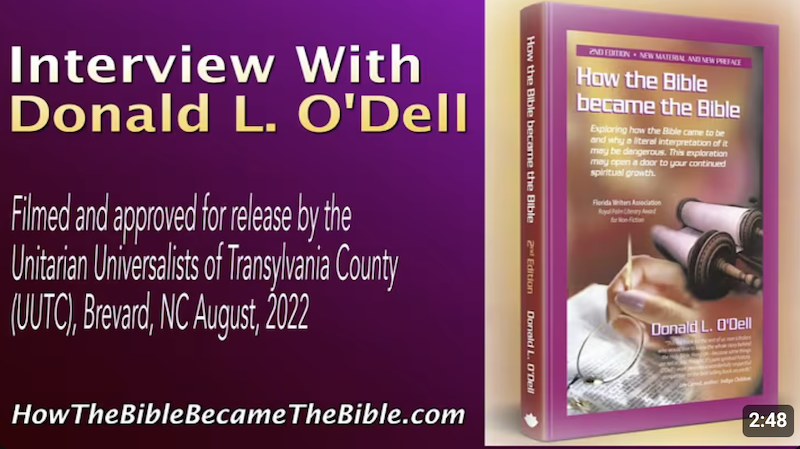 I was asked how it was that the characters of the Bible became so real to me.